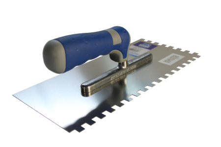 Гладилка зубчатая 8*8 ВОЛМА, нержавеющая сталь, двухкомпонентная ручка